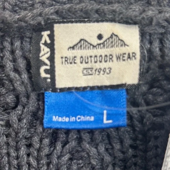 Kavu Charcoal Cable Knit Sweater - Picture 8 of 8